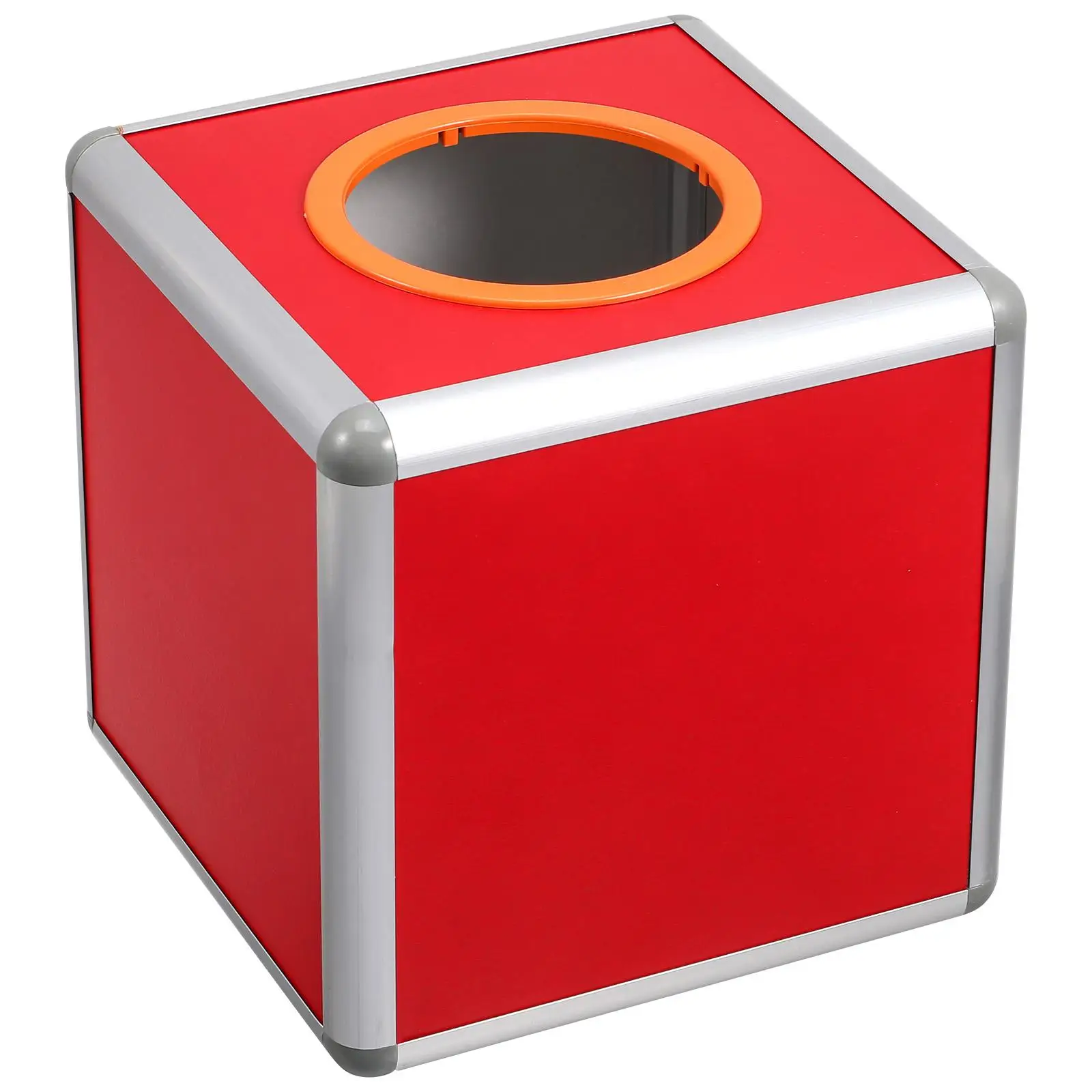 Lottery Box Raffle Boxes Money Container Small Aluminum Alloy Ticket Holders Tip Jar Celebrations Events Game Nights