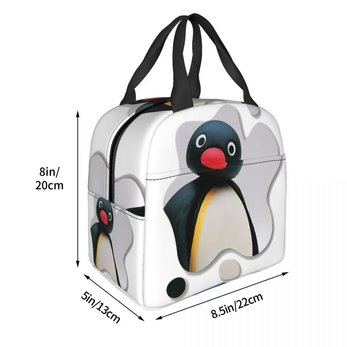 Pingu Pinga Penguin Tv Insulated Lunch Bag for Women Children Leakproof Food Boxes Thermal Lunch Box Tote