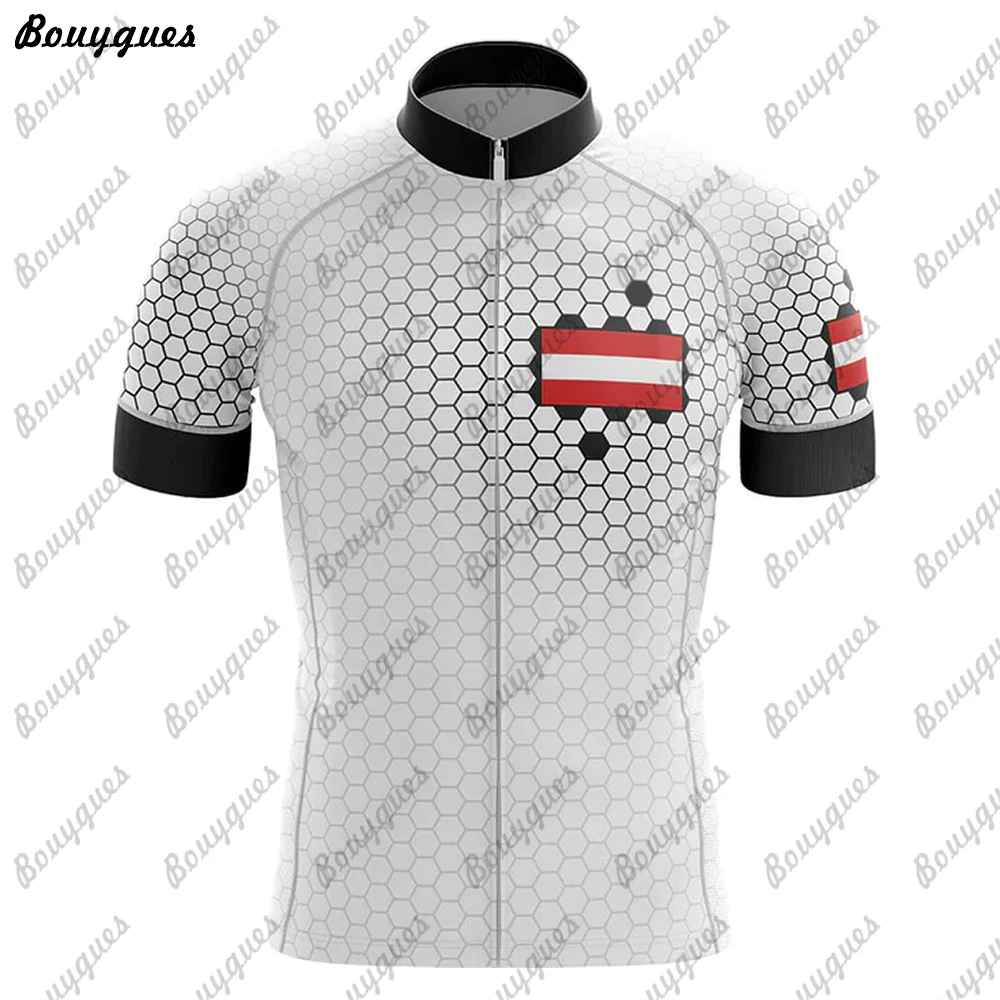 New AUSTRIA Team Men Cycling Jersey MTB Maillot Bike Shirt Downhill Jersey High Quality Team Mountain Bicycle Clothing