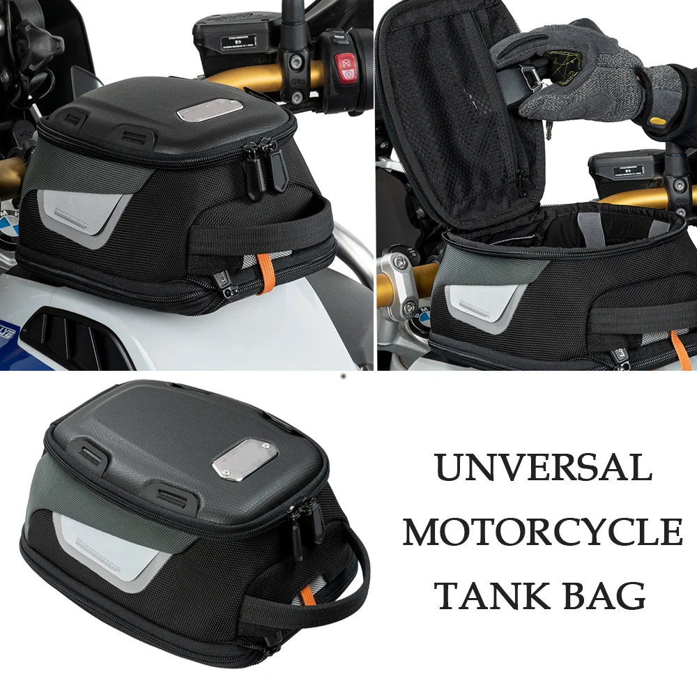 Universal Motorcycle Tank Bag For BMW HONDA CBR400X CBR650R CFMOTO Suzuki KAWASAKI DUCATI Magne Luggage Tanklock Racing Backpack