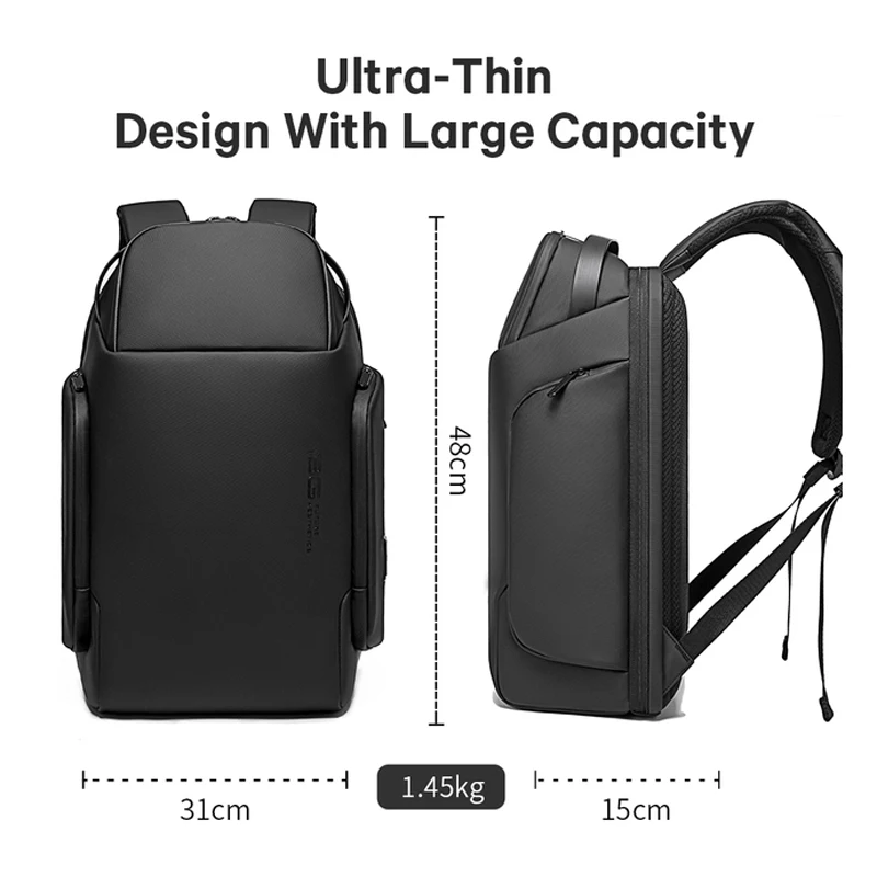 High Quality Men Anti theft Waterproof Laptop Backpack USB Charg 15.6 Inch Daily Work Business Backpack School Big Mochila Women