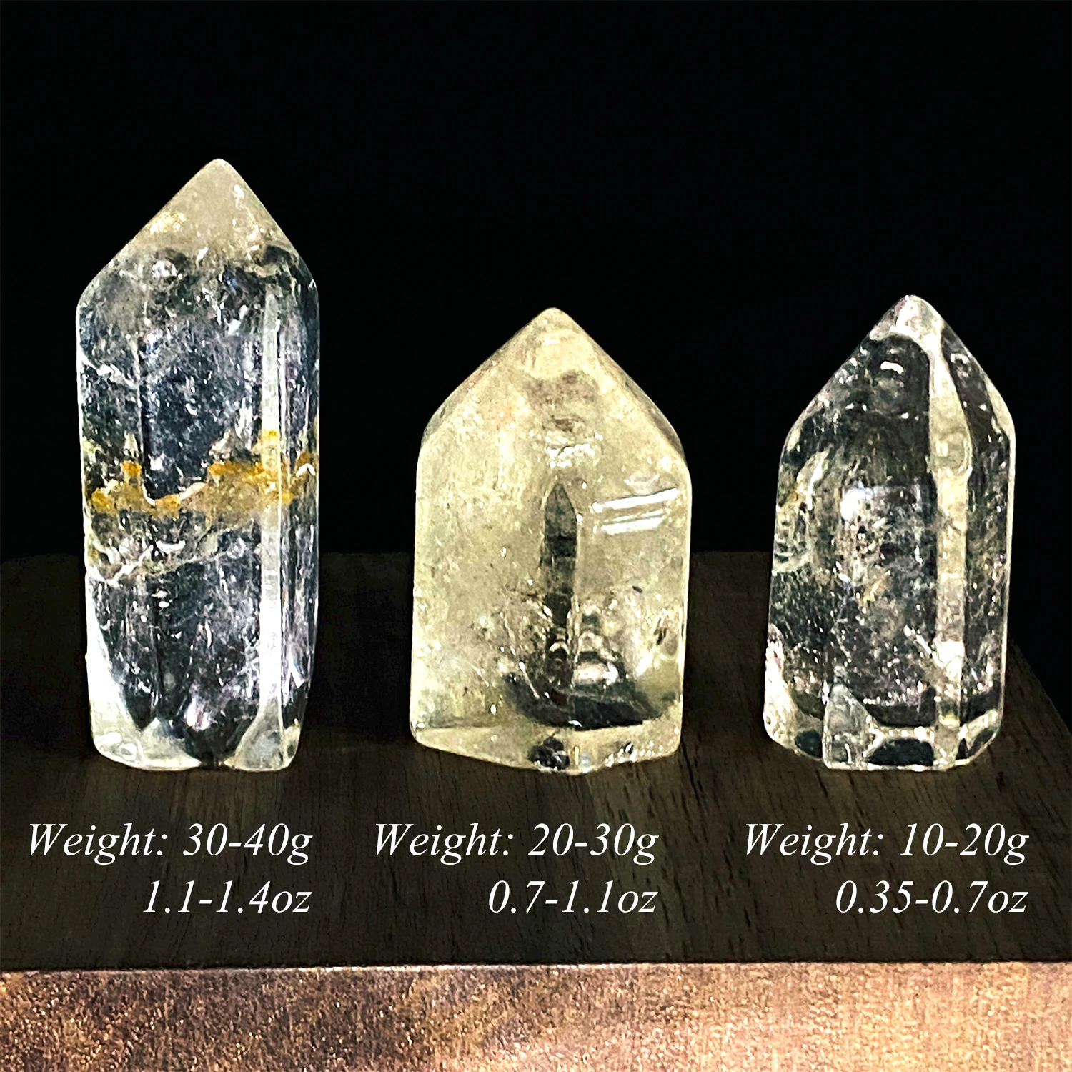 1pc Crystal Clear Quartz Mini Cute Point Table Office Crystal Artifact Ornament Energy Reiki Healing Meditation Natural Stone