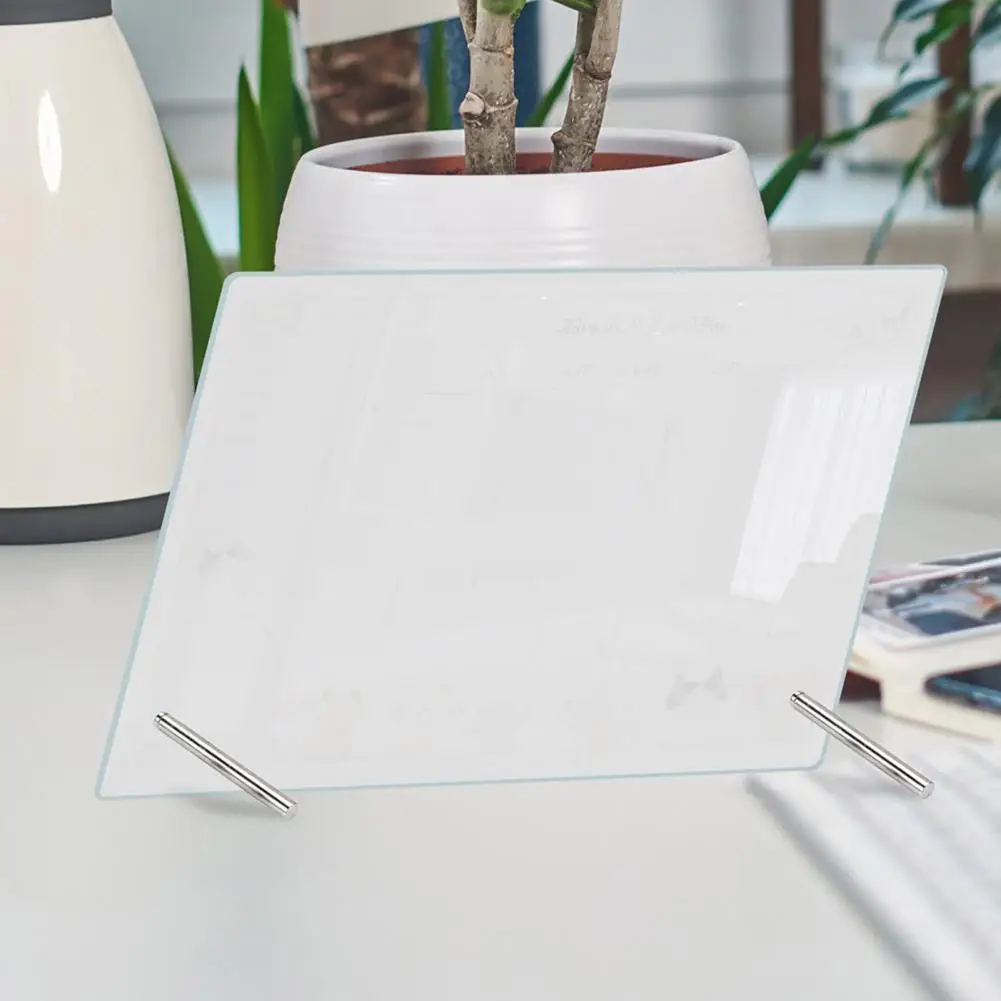 Pizarra blanca de aprendizaje para el hogar, calendario de escritorio de acrílico, planificador semanal con soporte, recordatorio de oficina pequeño