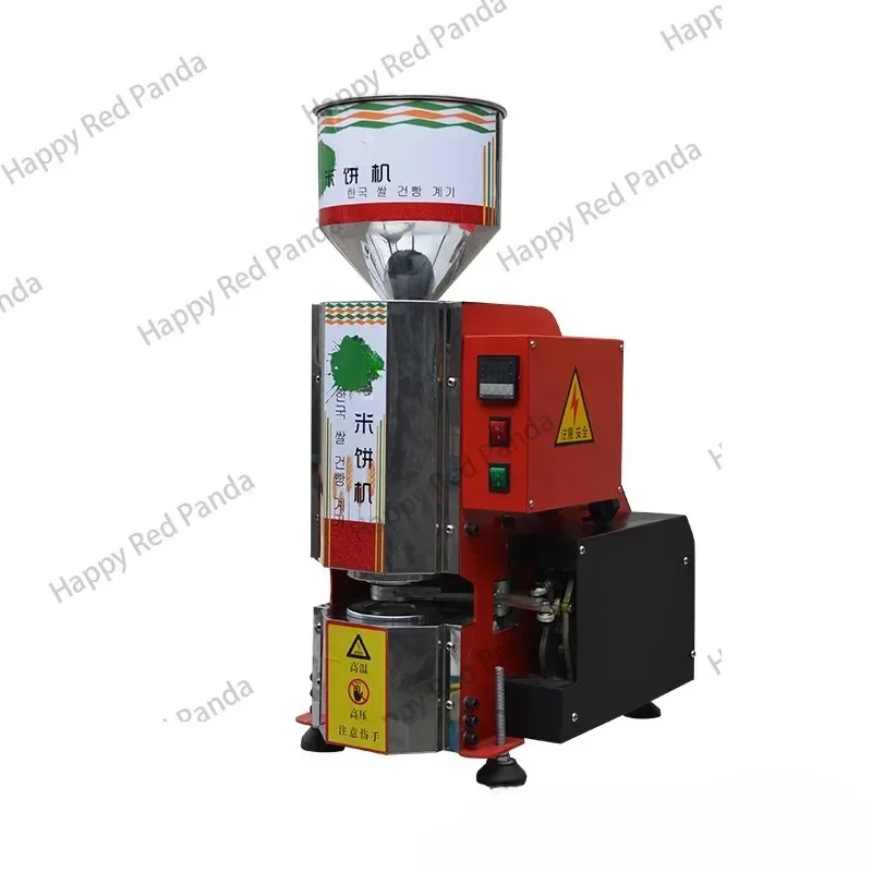 Electric Rice Cake Popping Making Machine Automatic Popped Puffing Rice Cake Maker Rice Cracker Forming Machine