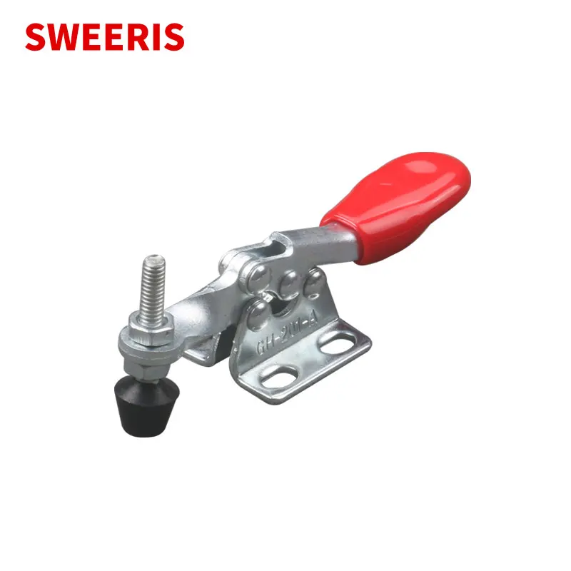 SWEERIS 2/4pcs GH-201A Horizontal Toggle Clamp Quick Release T Set Woodworking Fix Clip Tool for Carpentry Hand Tools GH-201A