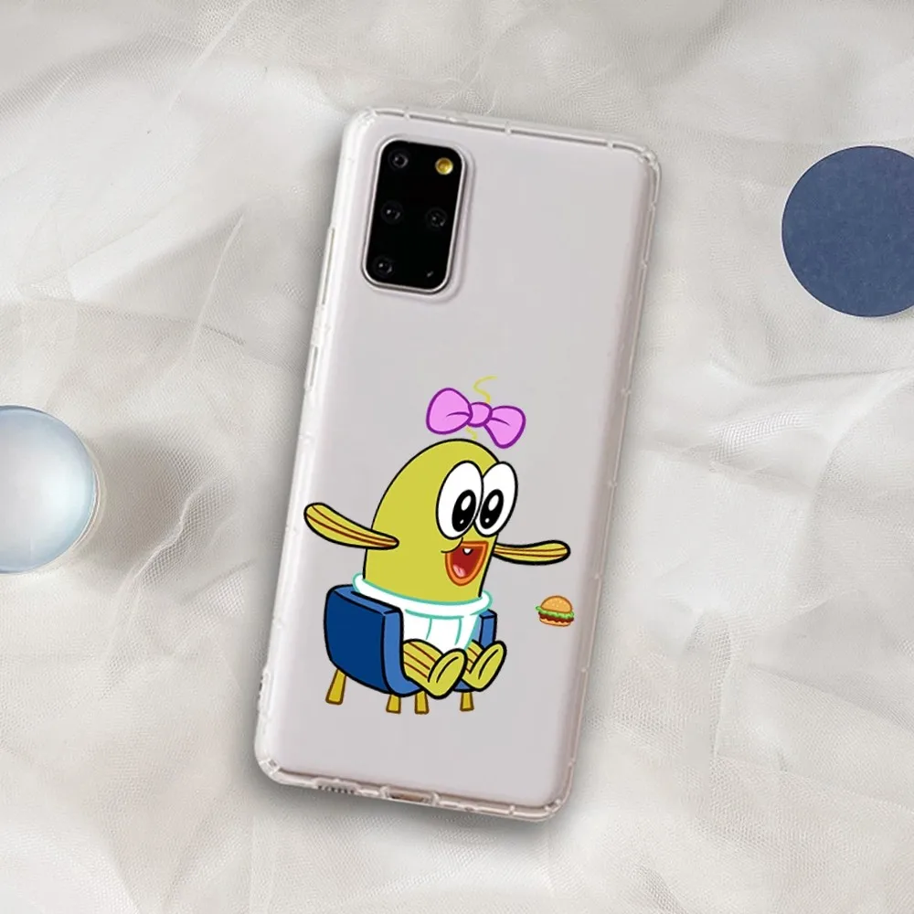 S-Sponge-Bob A-Anchovies fish Mousepad for Samsung A12 21 30 31 51 52 70 71 for Redmi8 9 10 for Honor10 70 50 Clear Case