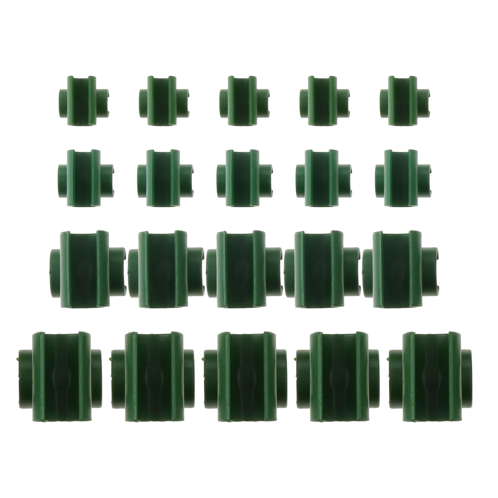 20pcs/set Cross Plant Clips Plastic Support Fixed Connector 8/11/16mm Pile 0.3-0.8” Climbing Vegetable Stake Greenhouse Garden