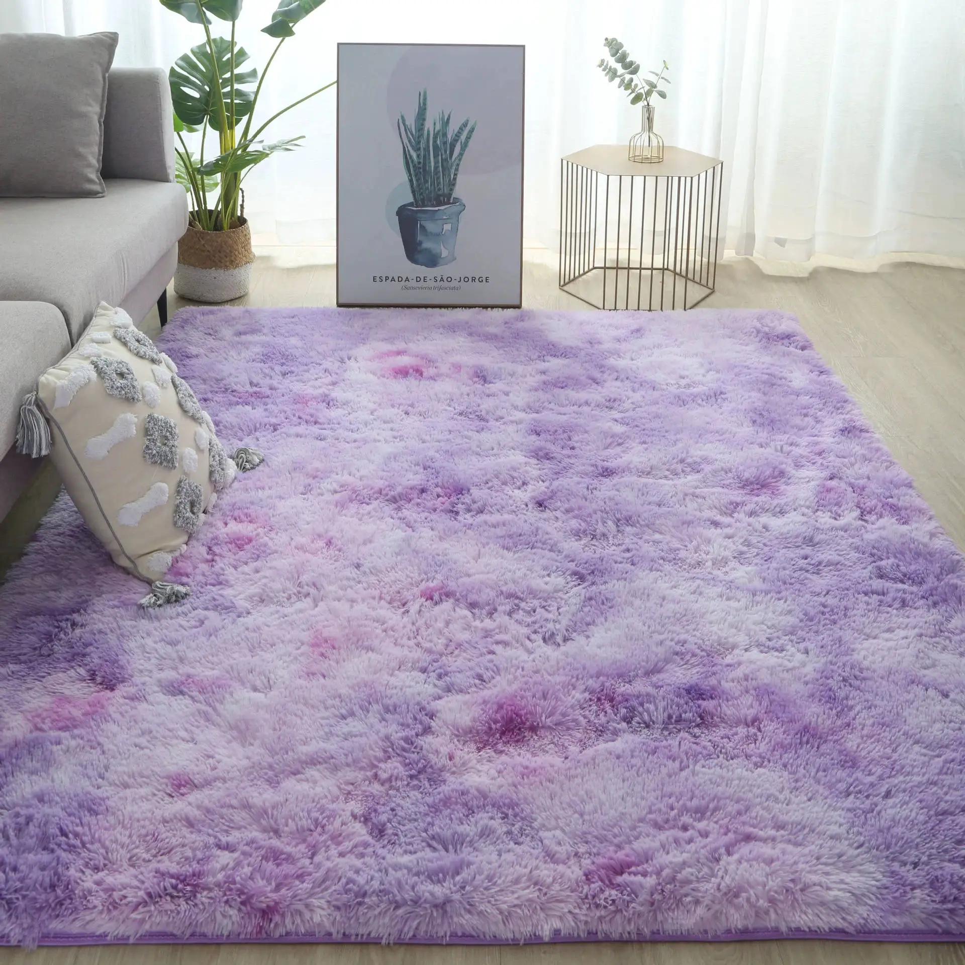 Fluffy Shaggy Rug Dorm Carpet Area Rug for Kids Room Living Room Soft Shaggy Nursery Rug Furry Floor Carpet Modern Decor Cute