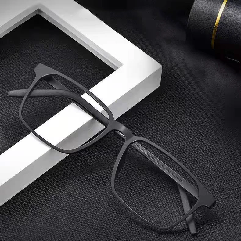 Ultra-Light Pure Titanium Blue Light Blocking Reading Glasses Men Outdoor Hyperopia Business Large Frame Eyeglasses with Diopter