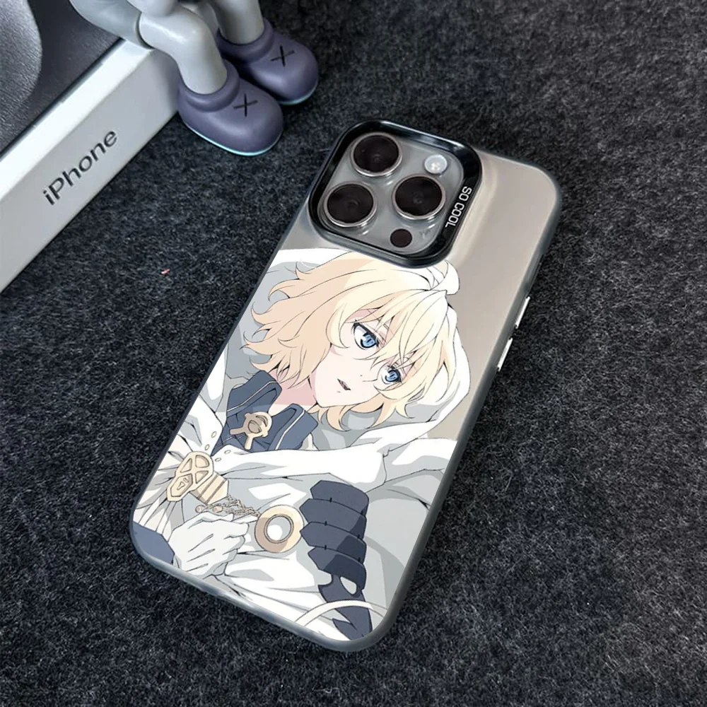 Seraph Of The End Phone Case IMD Color Silver Shell For IPhone 16 15 14 13 12 11 X XR Pro Max Plus