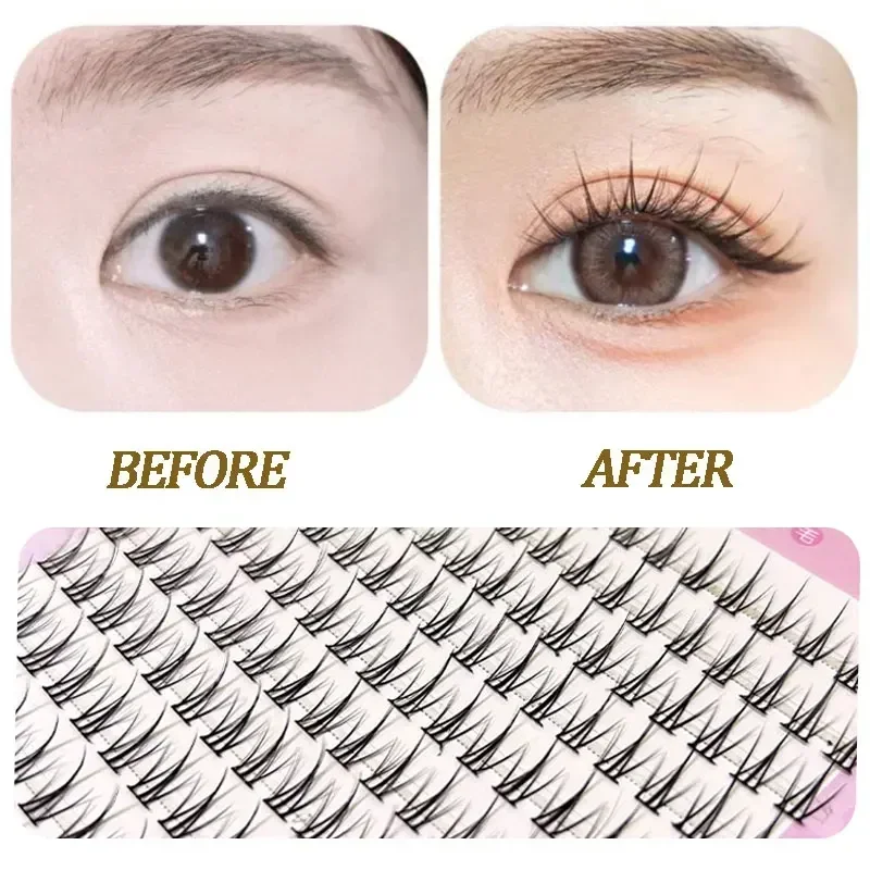 Individual Eyelashes DIY Eyelash Clusters Natural Fake Eyelashes Lash Clusters Manga Lashes Newbie Daily Eyelashes Makeup