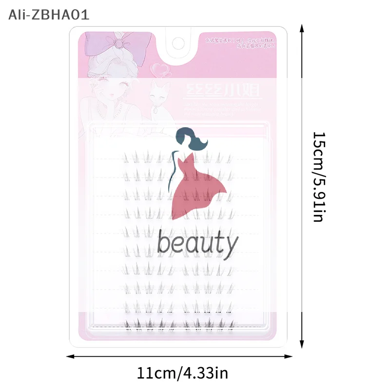 Curling Lash Extension DIY Anime Eyes Voluminous No Need Glue Self-adhesive False Eyelashes Fluffy Fish Tail Sunflower Thick