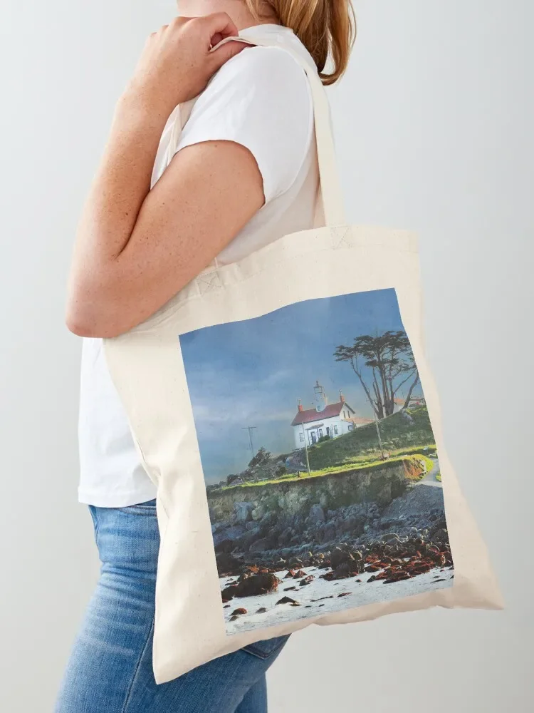 Battery Point Light Tote Bag hand bags Gift bag cute pouch bag