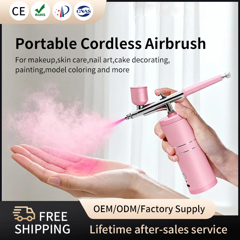 Portable Airbrush Paint Spray Gun Airbrush For Nail Art Pastry Painting Barber Makeup Facial Beauty Replenish Water Skin Care