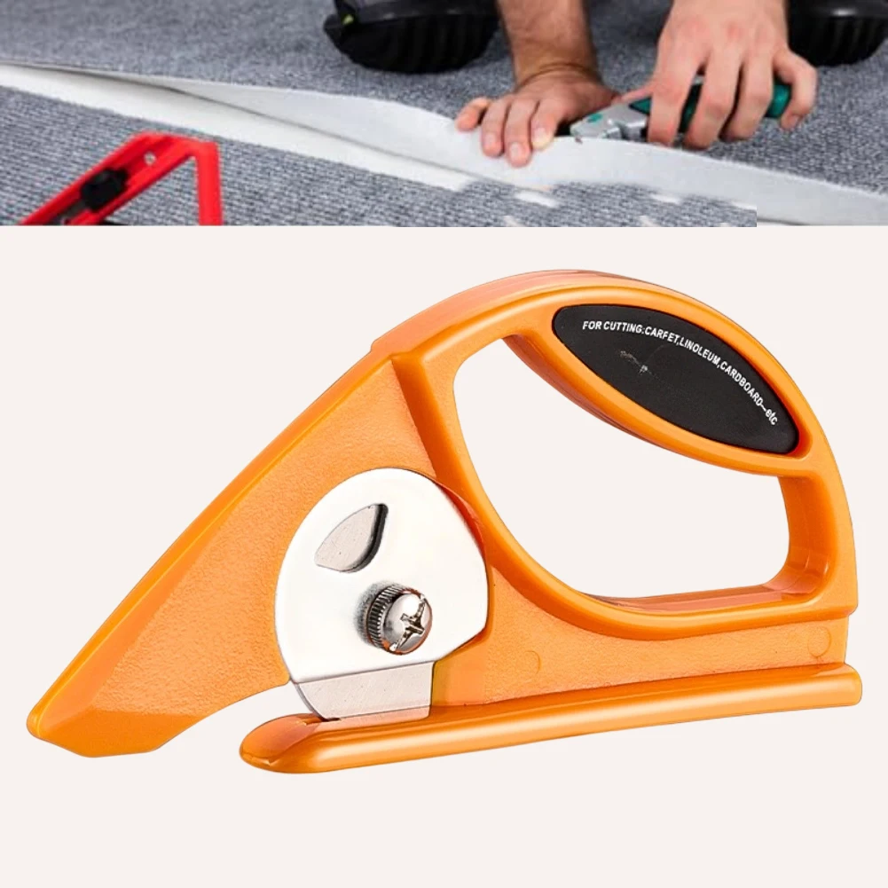 1pc Rotary Cutter With Stainless Steel Cutting Blade For Carpet Leather Wallpapers Cutting Home Decoration Crafting Tool