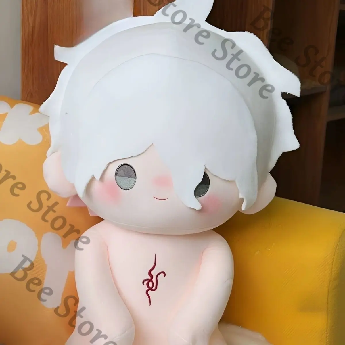 

Dangan Ronpa Anime ambitus Nagito Komaeda 40cm Naked dress-up Cotton doll plush toys colleagues High appearance level gift