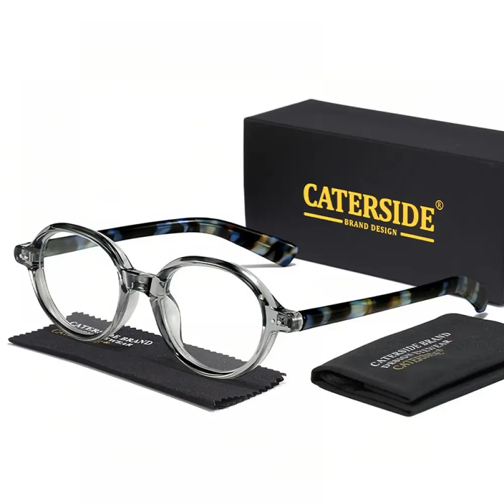 CATERSIDE Retro Damen Anti-Blaulicht-Brille Hochwertige Tr-90 Ovaler Rahmen Herren Outdoor Business Freizeit Urlaub Geschenkbrille – Detail 12