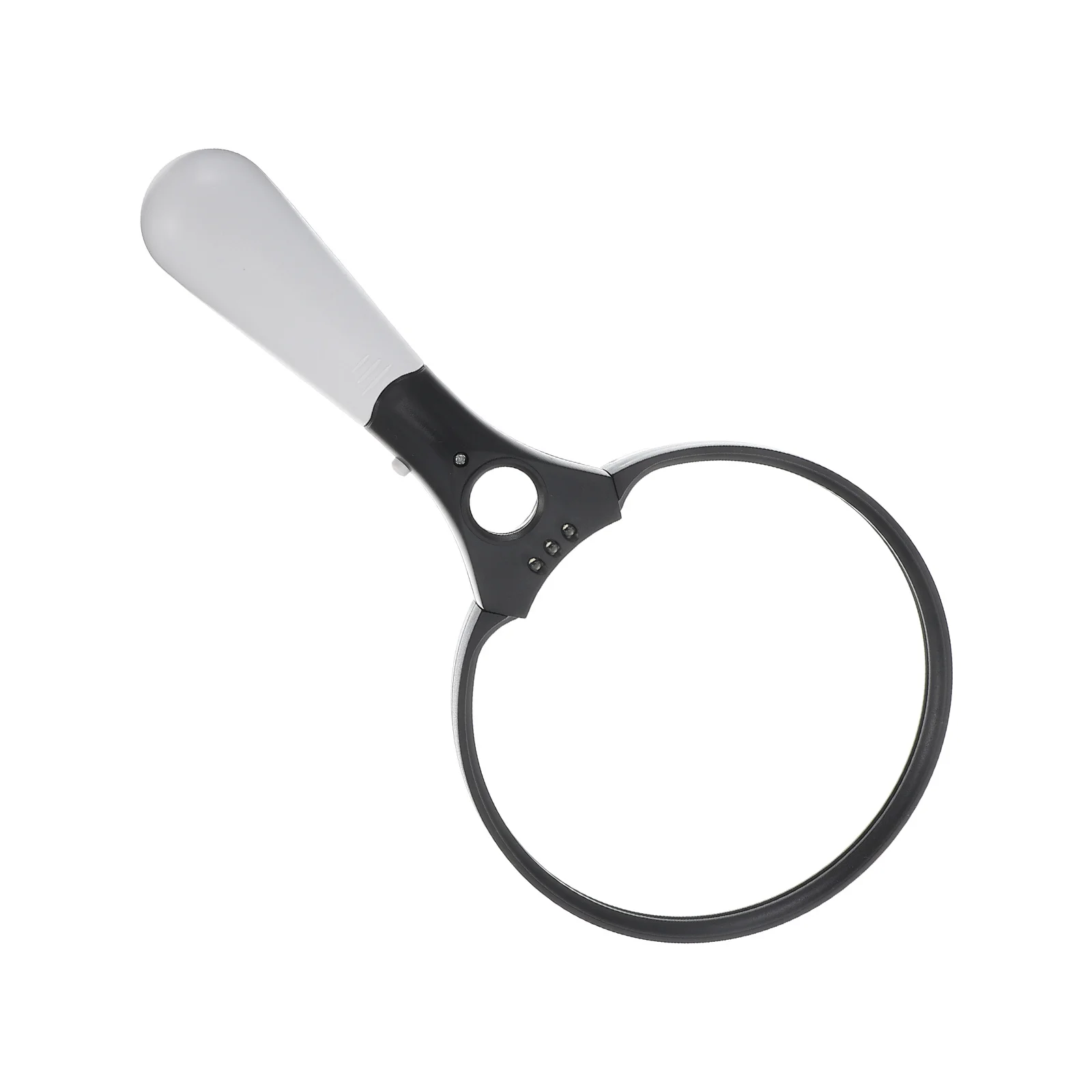 

Handheld Reading Magnifier with LED Light Ergonomic Handle Design for Books Maps Jewelry Coins Home School Use