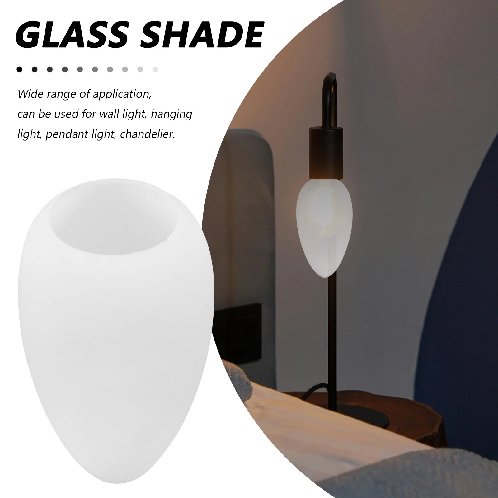 

Exquisite Glass Lampshade Decorative Ceiling Light Cover Pendant Lamp Shade Easy Installation Modern Home Lighting Accessories