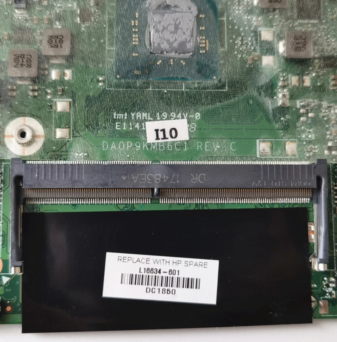 Imagem -02 - Placa-mãe Portátil para hp Stream Da0p9kmb6c1 N4000 1.1ghz Mainboard Da0p9kmb6c1 L16637601 L16634-601 hp Stream 14-cb 14-cb112dx Series
