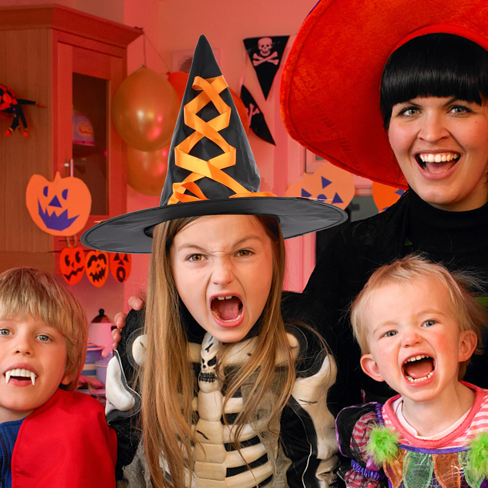 

1 комплект, комплект шляпы ведьмы, метла, классическая декоративная шляпа волшебника на Хэллоуин для косплея, реквизит для сцены, шляпы на Хэллоуин, шапки волшебника