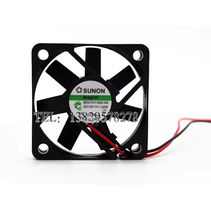 

SUNON ME50101V1-0000-A99 DC 12V 1.32W 50x50x10mm 2-Wire Server Cooling Fan