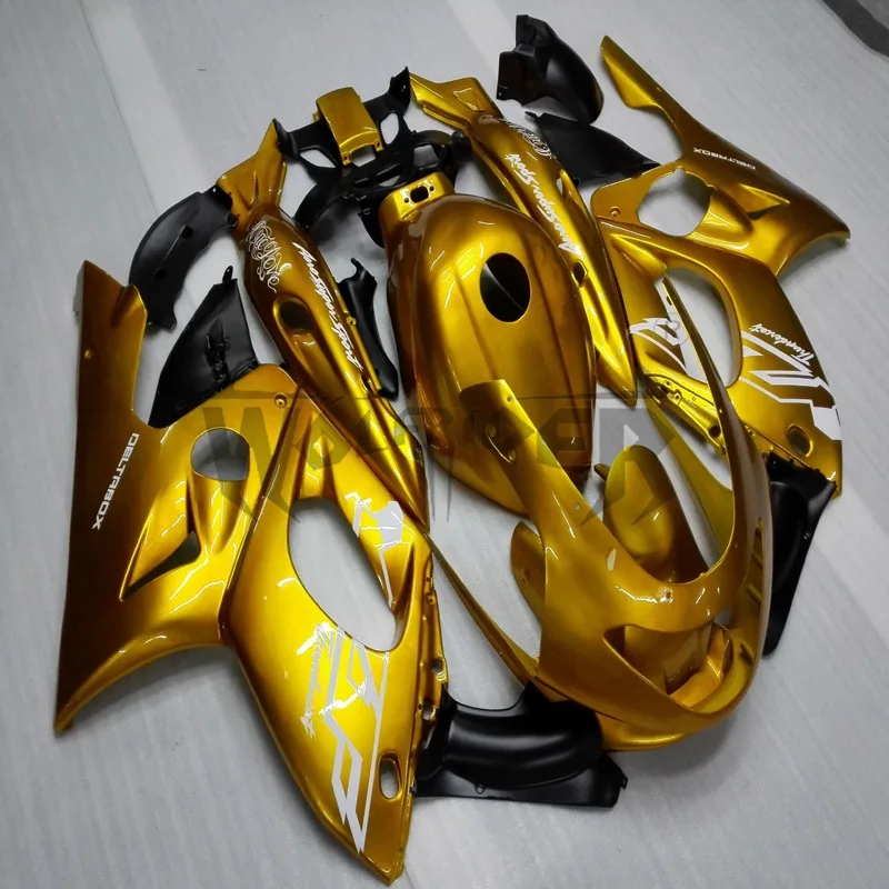 

injection Fairings kit for YZF600R Thunderent 1997-2007 gold YZF 600R 97 07 bodywork kit motorcycle fairings