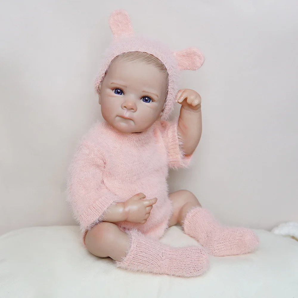 

New 18-inch reborn doll，realistic rubber baby body，child festival gift