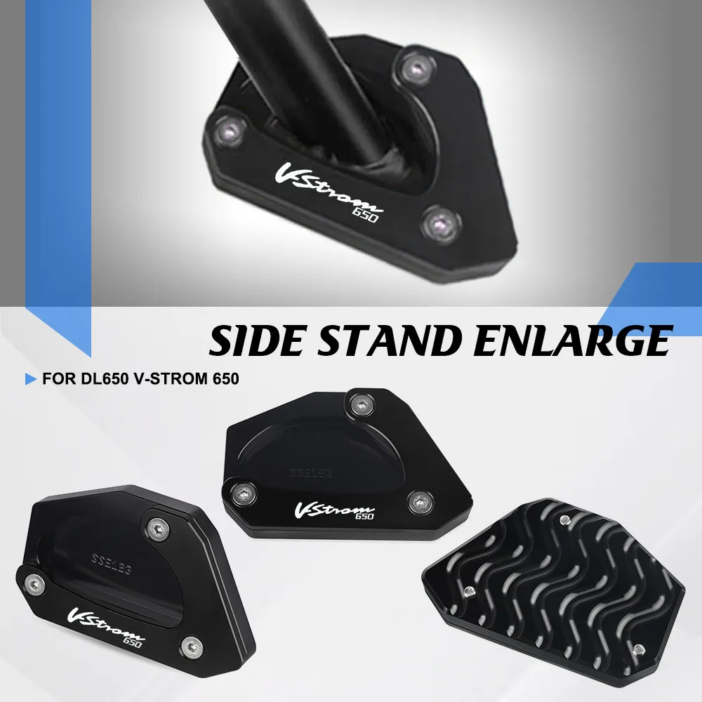 

For SUZUKI DL650 V-STROM 650 Kickstand Foot VSTROM dl 650 V STROM650 2004-2023 Motorcycle Side Stand Extension Pad Support Plate