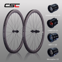 CSC AS511SB/FS522SB Hub Ultra Light Carbon Bicycle Wheelset 25mm width Wheels Road Bike Wheel Basalt Break Track Straight Pull