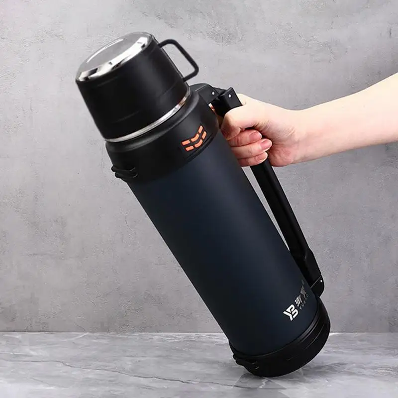 1.2L/1.6L/2L Large Thermos Bottle Vacuum Flasks Stainless Steel Insulated Water Thermal Cup Insulated Water Cup Insulated Cup