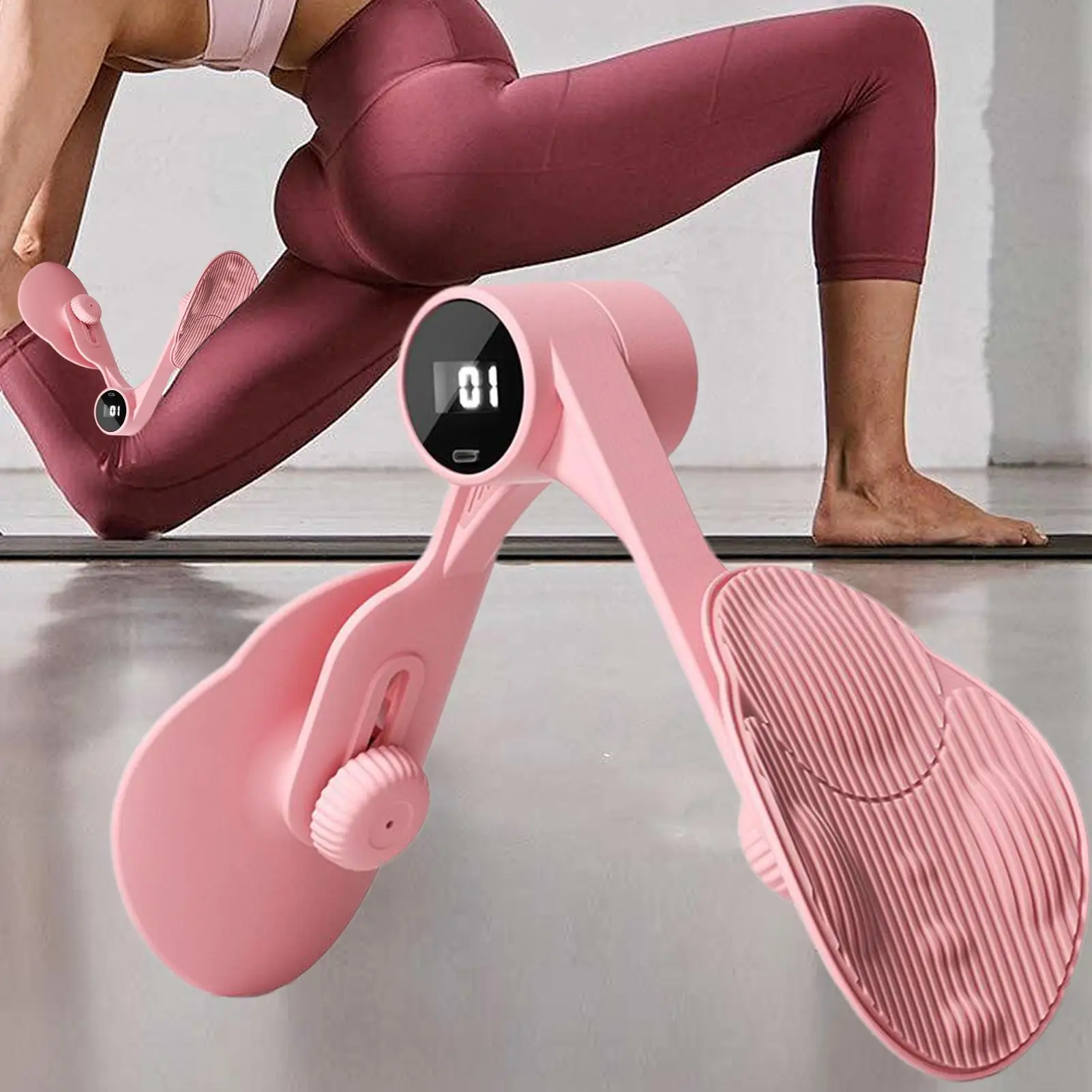 Pelvic Floor Trainer Woman Strengtheners For Hip Leg Abdomen Buttocks Pelvic Floor Muscle Exerciser With Counter For Men Women