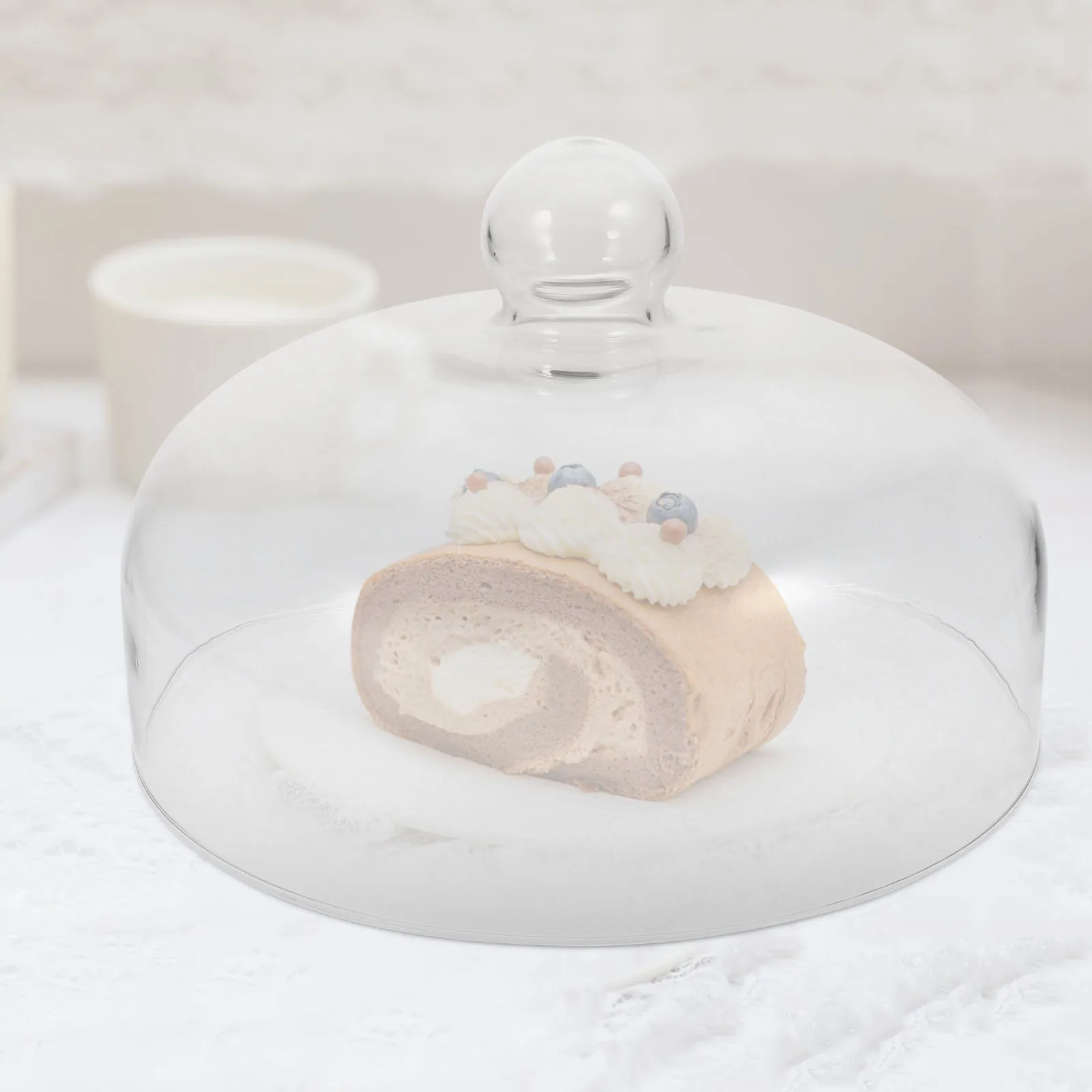 

Transparent Food Cover Glass Cake Dome for Wine Party Dessert Snack Protection Food Protector Glass Cake Cover