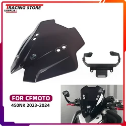 450NK Windshield Windscreen For CFMOTO 450NK 2023-2025 Motorcycle Wind Shield Screen Wind Deflectors 450 NK NK450 Accessories