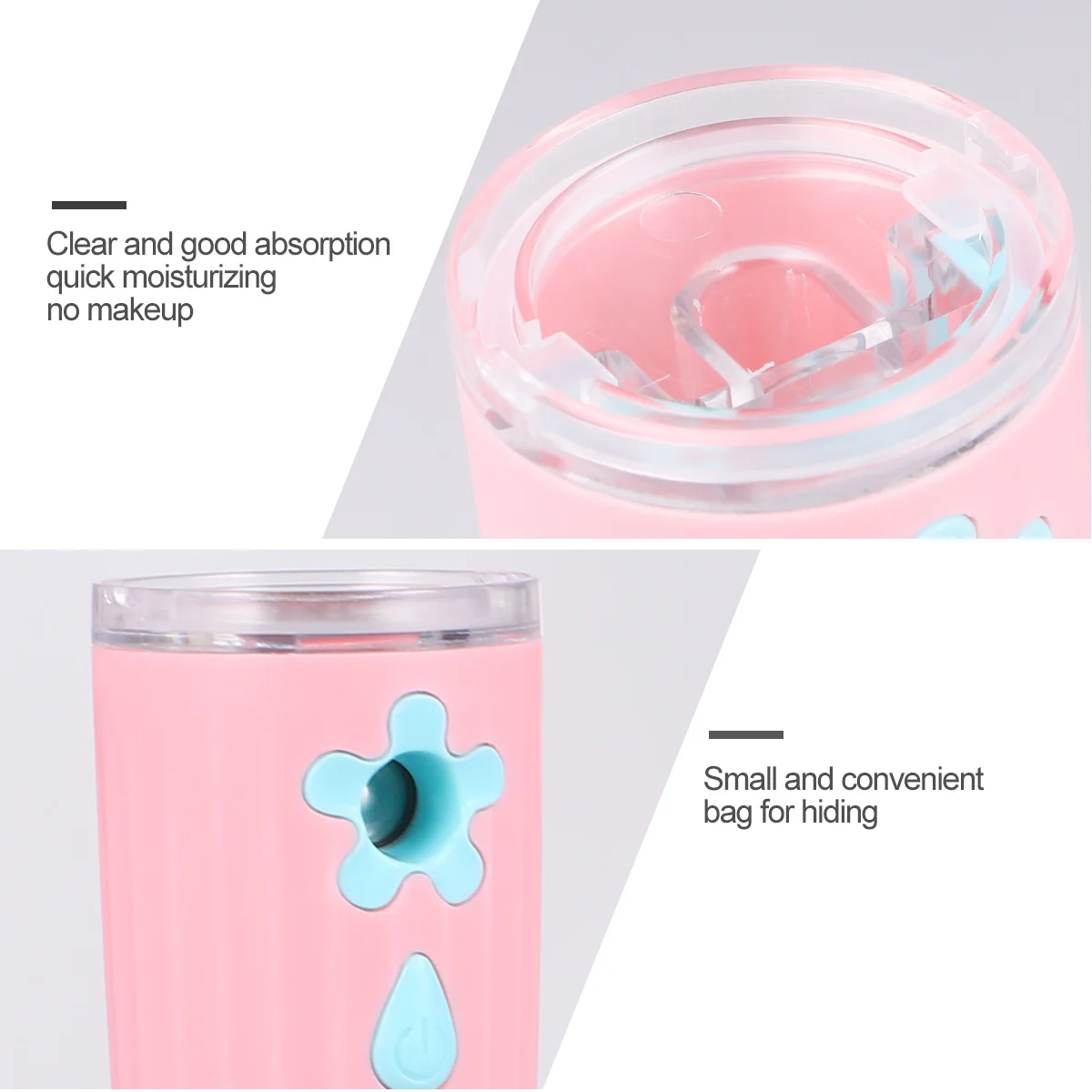 

1Pcs Facial Humidifier Quick Mist Spray Nano Misting Portable Face Skin Moisturizer Machine USB Rechargeable Face Beauty Steamer