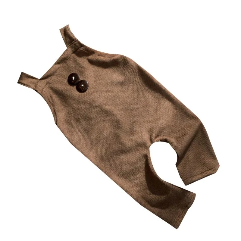 

J15U Newborn Baby Pants Crossed Back Suspender Straps Photography Props 0-6M Boy Pants Photoshoots Romper Costume