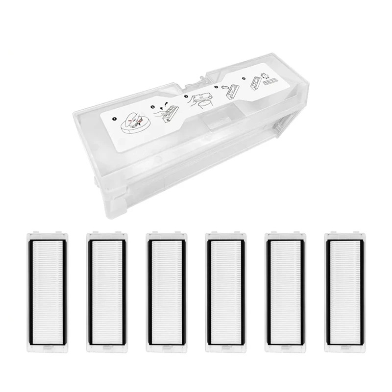 สำหรับ roborock Q Revo DUST BOX แผ่นกรอง HEPA สำหรับหุ่นยนต์อะไหล่ทดแทนสูญญากาศ