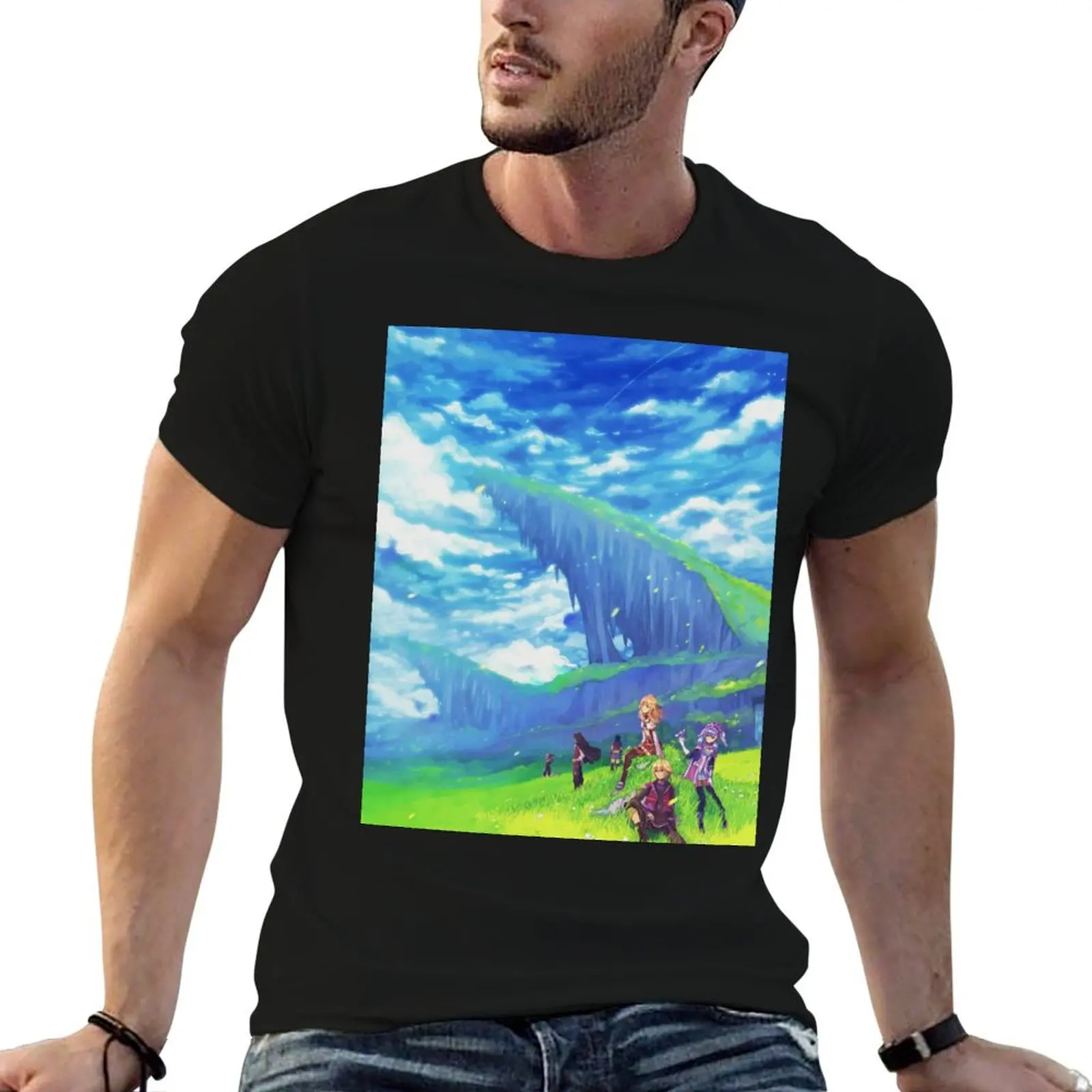 Xenoblade chronicles T-Shirt vintage summer tops customizeds men workout shirt