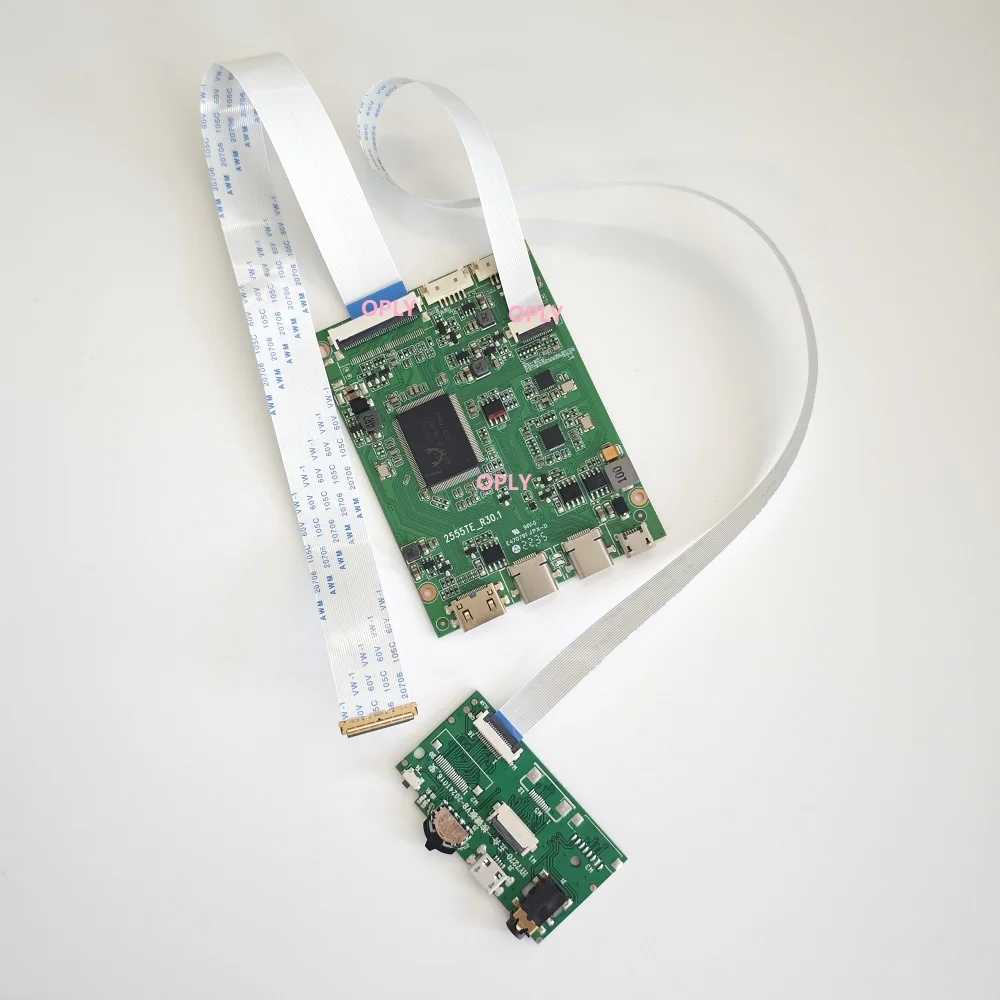 

Плата контроллера 2 типа C, мини-HDMI-совместимая для MND307DA1 MND307DA1-4 13,3 дюйма, 1560x1600, EDP, комплект светодиодного экрана, сделай сам