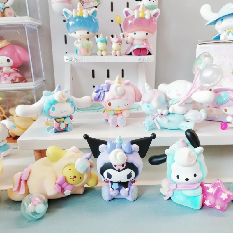 

Miniso Sanrio серия чудес Kuromi My Melody Cinnamoroll полакко Аниме Фигурка кавайная модель Украшение настольные игрушки