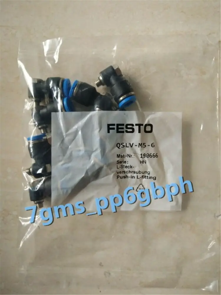 

5 PCS NEW FESTO connector QSLV-M5-6 190666