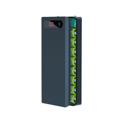 DIY Shell 8-cell 18650 Battery Box Power Bank Holder Cases Charge Storage PD Dual USB Kit for Cellphone Charge
