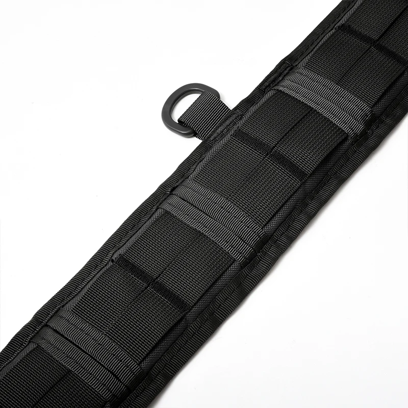 Outdoor Tactical Belt with Waist Pack - Multifunctional MOLLE Design, Canvas & Nylon Material, Padded Waist for Training/Camping