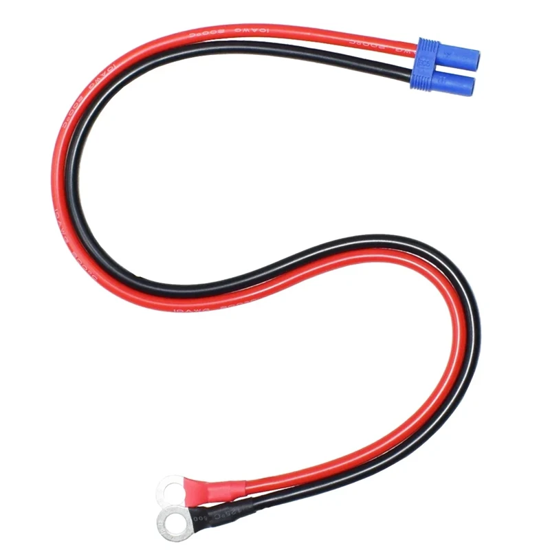 EC5 To O-Type Terminal Line 10AWG Charging Cable For Car Motorcycle Emergency Power Cord EC5 Adapter Cord Conversion Accessories