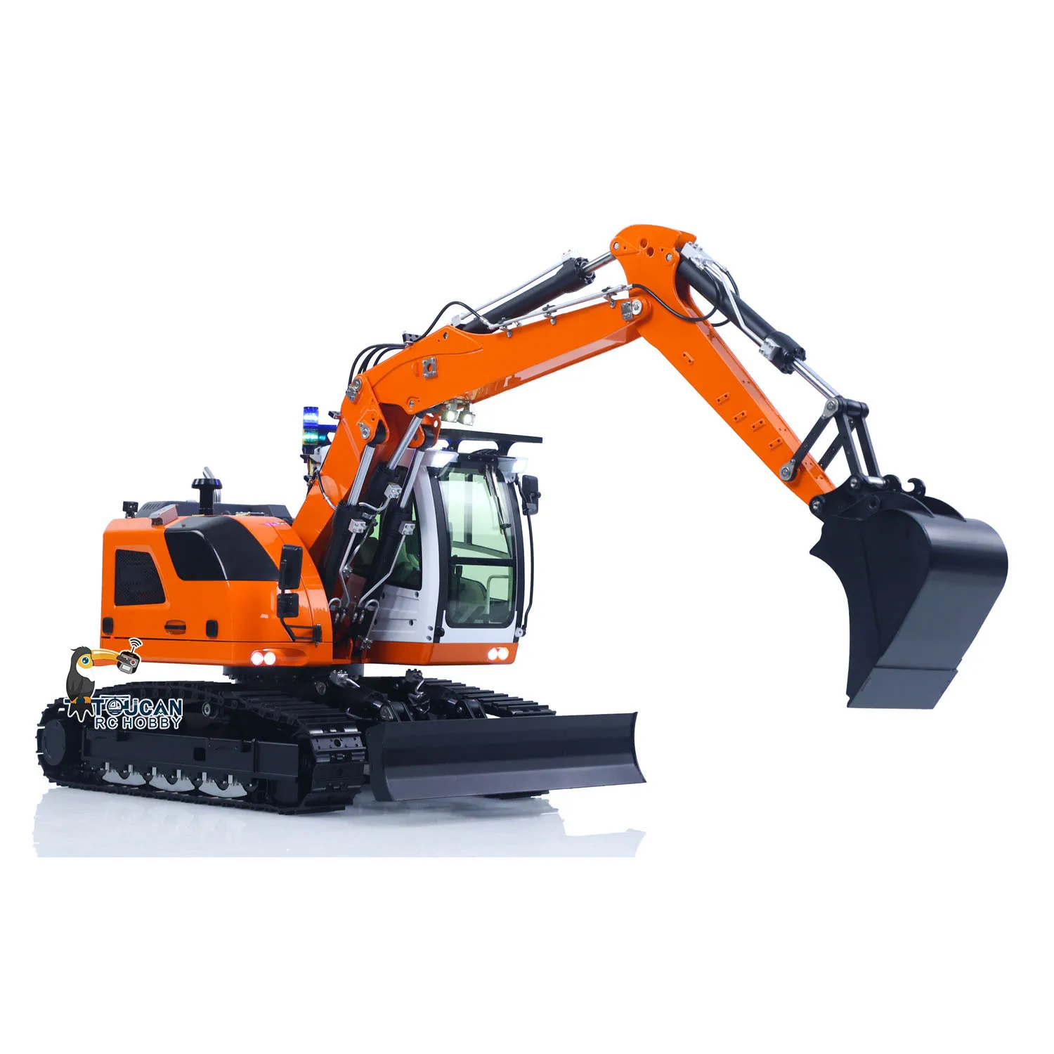 

1/14 Remote Control Hydraulic Excavator LR914 Metal CUT Model RC Tracked Digger 5 Ways Reversing Valve RTR Construction Vehicle