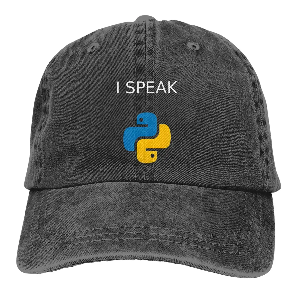 

Python Language COMPUTER Programmer Code Unisex Washed Cotton Cap Vintage Baseball Cap Casual Outdoor Sports Hat