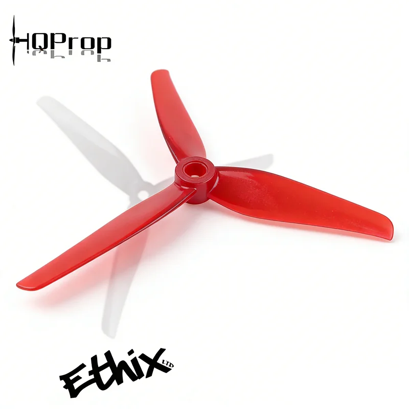 HQPROP ETHIX P4 CANDY CANE 5.1X4X3 3-Blade Propellers, 3.8g Polycarbonate for FPV Drones (2CW+2CCW)