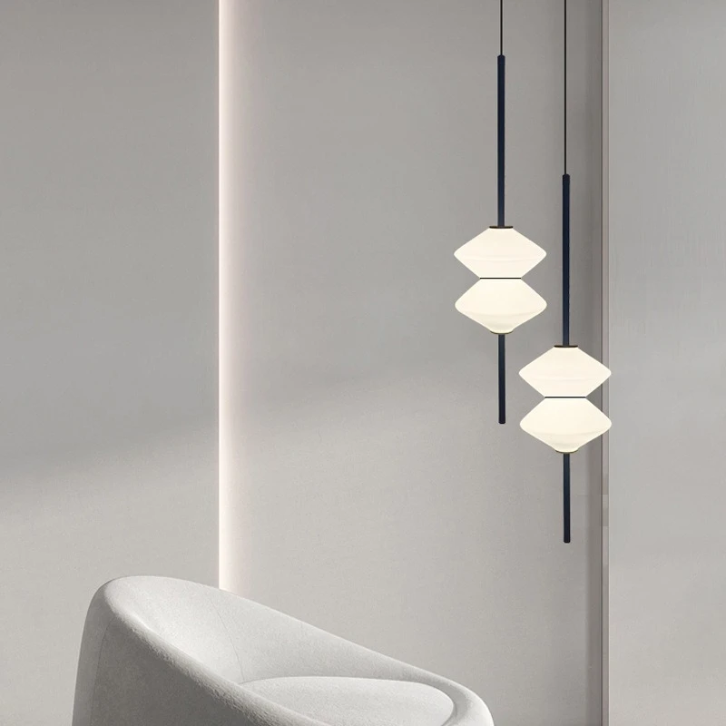 

Современный белый стеклянный светодиодный подвесной светильник для спальни, фойе, кухни, столовой, светильники, золотой, черный, металлический провод, регулируемый