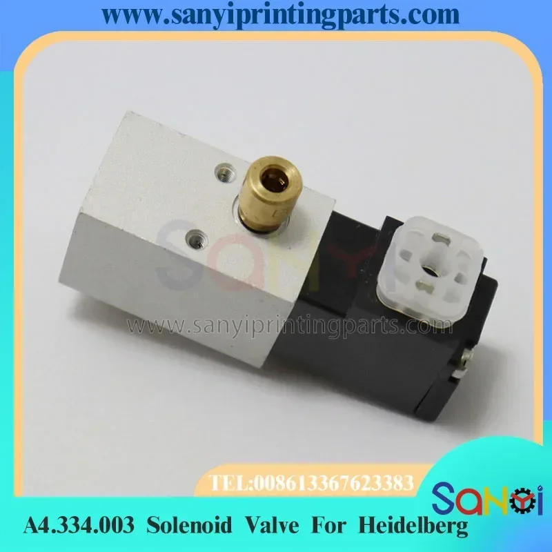 จัดส่งฟรี คุณภาพดีที่สุด A4.334.003 โซลินอยด์วาล์ว AVLM-12-10-SA สำหรับเครื่องพิมพ์ไฮเดลเบิร์ก QM46 SM52 SX52 อะไหล่เครื่องพิมพ์