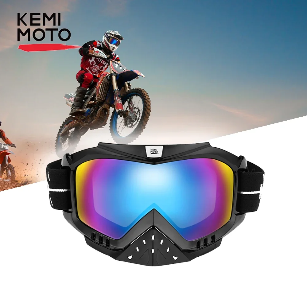 KEMIMOTO Motocross Goggles Glasses Off Road Dirt Bike MX Motorcycle Helmets Goggles Ski Sport Mountain Bike DH MTB Glasses Men